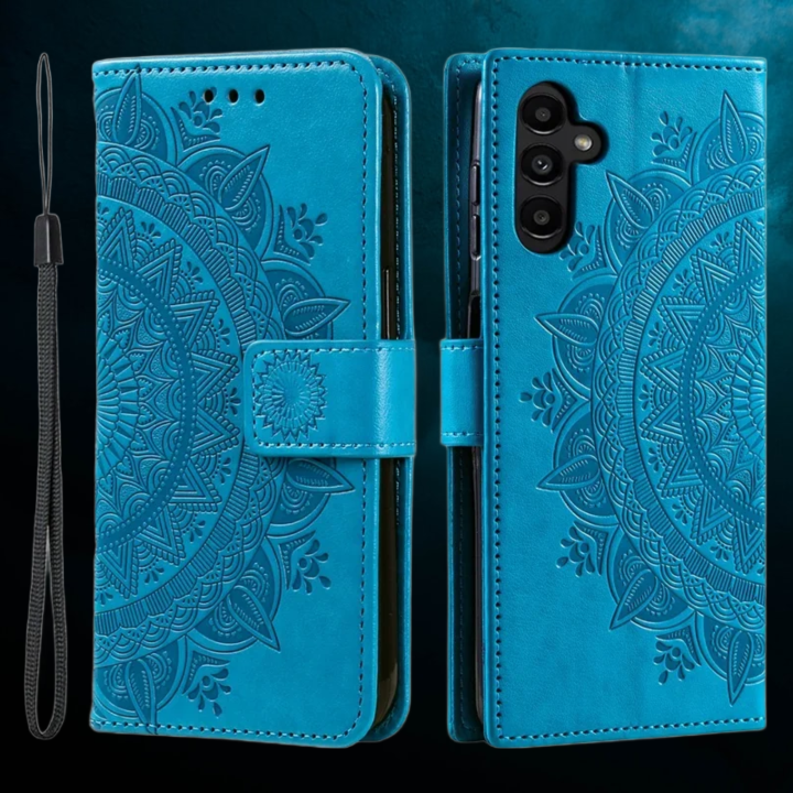 Samsung Galaxy S25 Stand Case  Leather Wallet Phone Cover with Wrist Strap,s25 جلدغلاف سامسونج