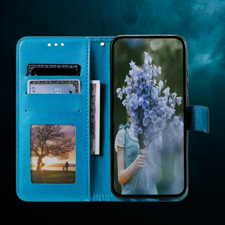 Samsung Galaxy S25 Stand Case  Leather Wallet Phone Cover with Wrist Strap,s25 جلدغلاف سامسونج