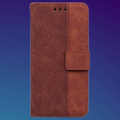 iPhone 17 Case Geometry Pattern Leather Wallet Phone Cover with Wrist Strap.غلاف جوال ايفون 17